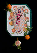 Thumbnail: Kitch Art Clock - Orange Peel